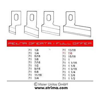 Příslušenství k šicímu stroji Brother Nůž 71 7/8 HSS MAIER