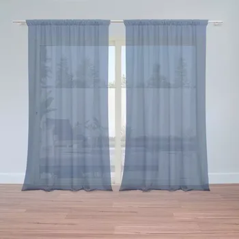 Záclona Záclony Modrá 2: 2 ks - 150x250 cm - Sablio