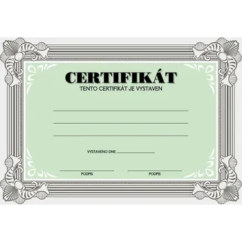 Certifikát, diplom A5