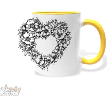 Hrnek - Srdce Barva: Žlutá