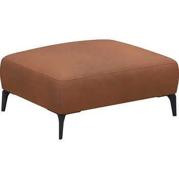 Taburet Hnědá kožená podnožka FLEXLUX VOLUZZI 91 x 71 cm