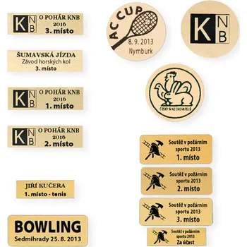 Samolepící štítek - lesklý papír, 50x14 mm