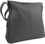 Praktická velká dámská crossbody kabelka 47-MH tmavě šedá