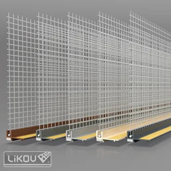 Podlahová lišta LS-VHL 06/2400/šedá světlá RAL 7047/VERTEX/lišta okenní začišťovací 6mm s lamelou 2.4m