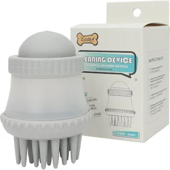 Kartáč pro zvířata Vsepropejska Mars mycí a masážní kartáč pro psa Barva: Šedá