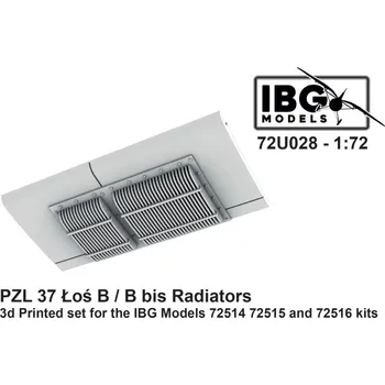 Plastikový model 1/72 Radiators for PZL 37 Los B/B bis (3D-Printed)