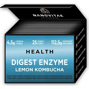 Speciální výživa Nanovitae DIGEST ENZYME LEMON KOMBUCHA 112,5g