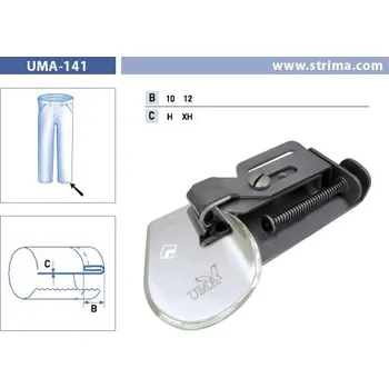 Texi Zakladač s podvinutím pro šicí stroje UMA-141 12 H