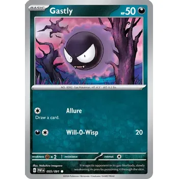 Sběratelská karetní hra Pokémon karta Gastly 055/091 - Paldean Fates