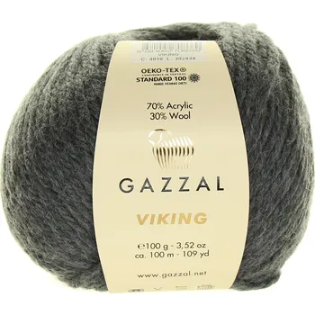 Příze Gazzal Viking 4016 tmavě šedá