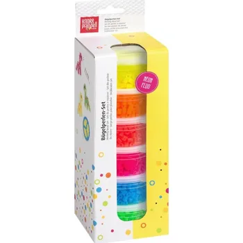 Dětské navlékací korálky Knorr prandell Zažehlovací korálky (6x500ks) neonové
