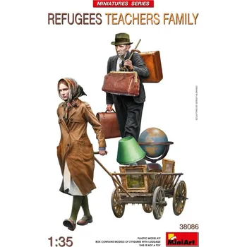 Plastikový model 1/35 Refugees - Teachers Family (2 fig. & luggage)