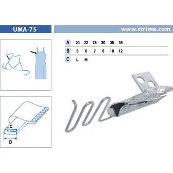 Příslušenství k šicímu stroji Texi Aparátek spaghetti pro šicí stroje UMA-75-SI 22/6 M