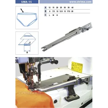 Texi Lemovač skládající napůl pro šicí stroje UMA-15 20/10 M