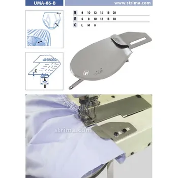 Příslušenství k šicímu stroji Texi Zakladač podvíjející pro šicí stroje UMA-86-B 10/8 M