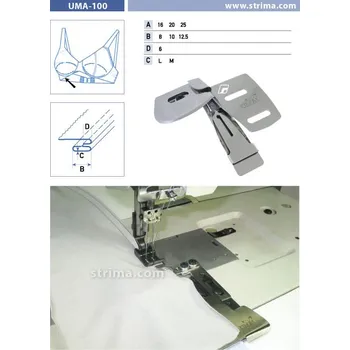Příslušenství k šicímu stroji Texi Zakladač pro dvojjehlové šicí stroje UMA-100 16/8/6 L