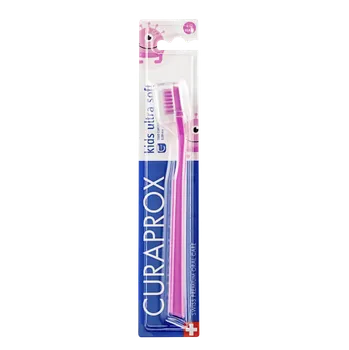 Zubní kartáček Curaprox CS Kids dětský zubní kartáček 4-12 let blistr Barva: Růžový