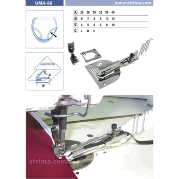 Příslušenství k šicímu stroji Texi Lemovač pro cik cak pro šicí stroje UMA-69-PF 32/9/7 M