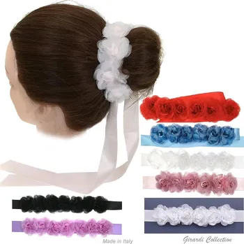 Ozdoba do vlasů Girardi,Růžičky na drdol B12012/9, červená