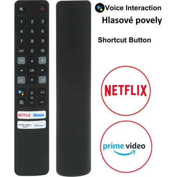 TCL 50P615 55P615 65P615 neoriginální dálkový ovladač s hlasovým ovládáním