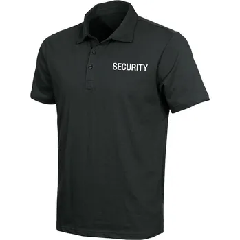 ROTHCO Polokošile s límečkem bavlněné SECURITY krátký rukáv GOLF ČERNÉ velikost: 4XL