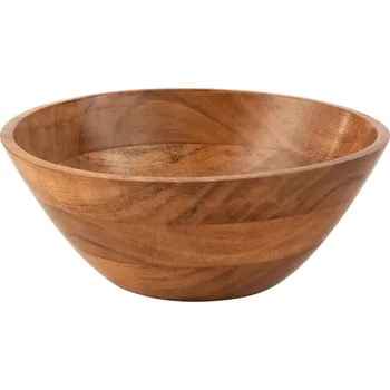 Hnědá dřevěná miska J-line Acia 25 cm
