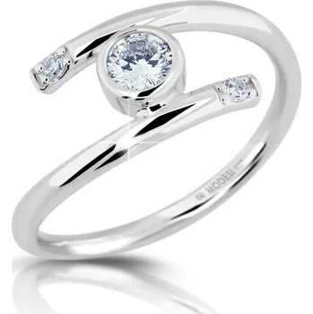 Prsten Modesi Nádherný stříbrný prsten se zirkony M01017 54 mm + 2 měsíce na vrácení zboží