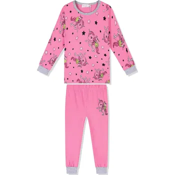 Dívčí pyžamo Dívčí pyžamo - KUGO MP1326, sytě růžová Barva: Růžová tmavší, Velikost: 86-92