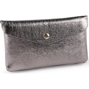 Peněženka Peněženka metalická 9x16 cm - 3 stříbrná tmavá