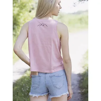 Zachraňte dámské volné tílko Hory - růžové Růžová XL - 0519