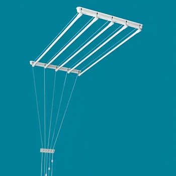 Sušák na prádlo Penar Stropní sušák na prádlo 5 tyčový 1,2 metrový nesložený bílá