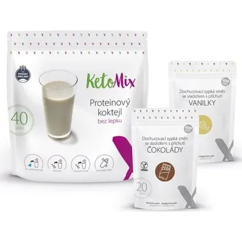 Protein KetoMix Proteinový koktejl 1200 g čokoláda + vanilka