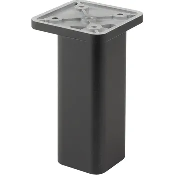 Nábytkové kování Poliplast Plastová nožka PLASTICI / Černá matná 100 mm