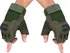 Rukavice Verk 14424 bezprstové taktické rukavice zelené/khaki