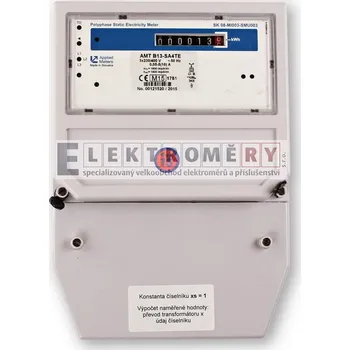 Elektroměr AMT B13 SA4T x/5A CZ CEJCH, úř. ověř., xs=1 E416