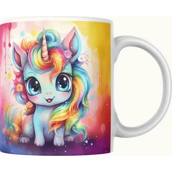 Hrnek 330ml, JEDNOROŽEC DUHA, cena za 1 ks
