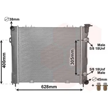 Autodíl Chladič, chlazení motoru VAN WEZEL 21002007