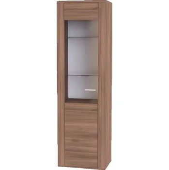 Komoda Vitrína ADEL - úzká levá, Dekor: Akácie skořice