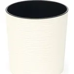 Plastový květináč Malwa 300 mm vroubek, krémový