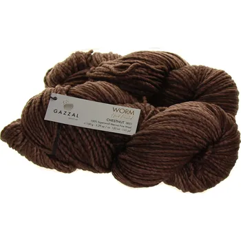 Příze Gazzal Worm 3851 čokoládová