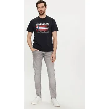 Pánské tričko Napapijri T-Shirt S-Kreis NP0A4HQR Černá Regular Fit L