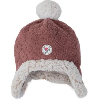 Kojenecká čepice LODGER Hatter Folklore Fleece, Rosewood Velikost:: 0 - 3 měsíce