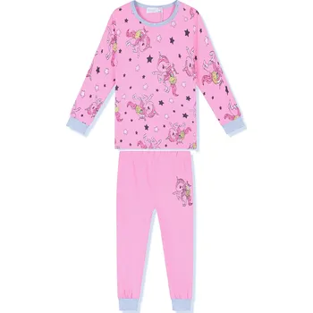 Dívčí pyžamo Dívčí pyžamo - KUGO MP1326, světle růžová Barva: Růžová světlejší, Velikost: 80-86