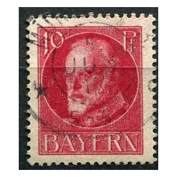 Poštovní známka Německo (1916) MiNr. 114 A - O - Bayern - Král Ludvík III.