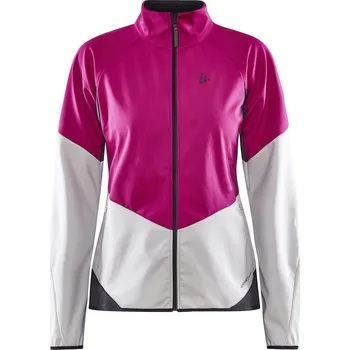 Pánská bunda Dámská softshellová bunda Craft Glide Růžová s bílou XS
