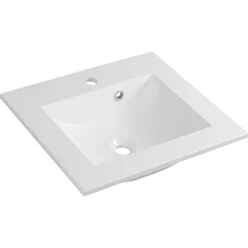 Umyvadlo Sapho YUKON umyvadlo, litý mramor, 50x45cm, bílá