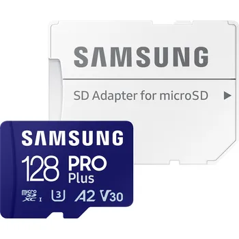 Ukládání dat SAMSUNG Samsung/micro SDXC/128GB/Class 10/+ Adaptér/Modrá MB-MD128SA/EU