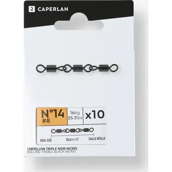 CAPERLAN Trojobratlík Rolling Black Nickel 14 ČERNÁ