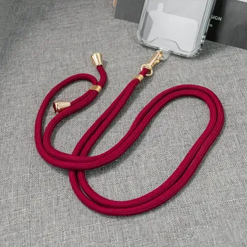 Univerzální šňůrka ke krytu na mobil s černou podložkou Barva šňůrky: 15. Modrá