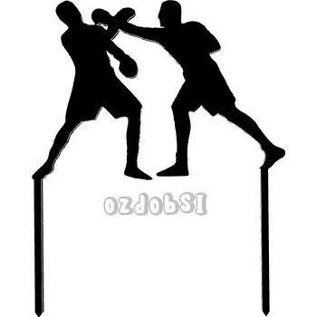 Boxeři - dortový zápich - Tmavě zlatá